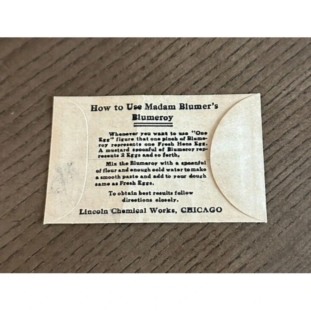 Madam Blumer's Egg Saver Package Envelope VTG Farm Food Advertising Ephemera